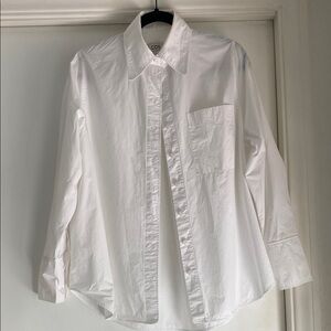 COS Oversized Pleat-Back Cotton Shirt.